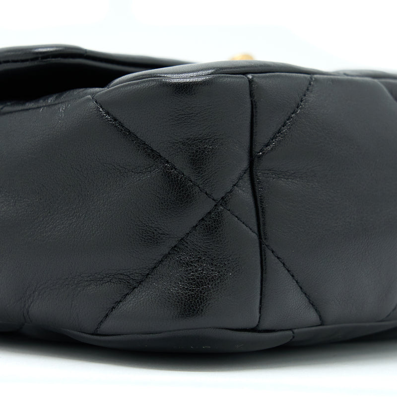 Chanel Small 19 Bag Lambskin Black Multicolour Hardware (Microchip)