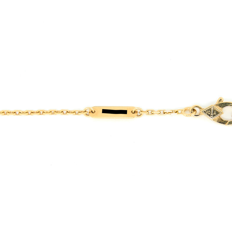 Van Cleef & Arpels Vintage Alhambra Pendant Carnellian Yellow gold
