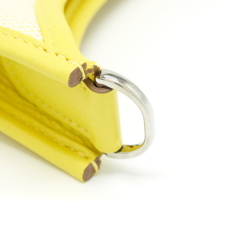 Hermes Evelyne 29 Canvas And Leather Ecru / Citron / Lime Stamp Y
