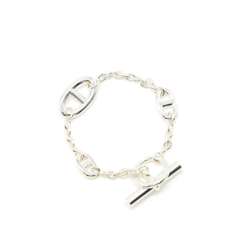 Hermes Farandole Bracelet in Sterling Silver Size ST