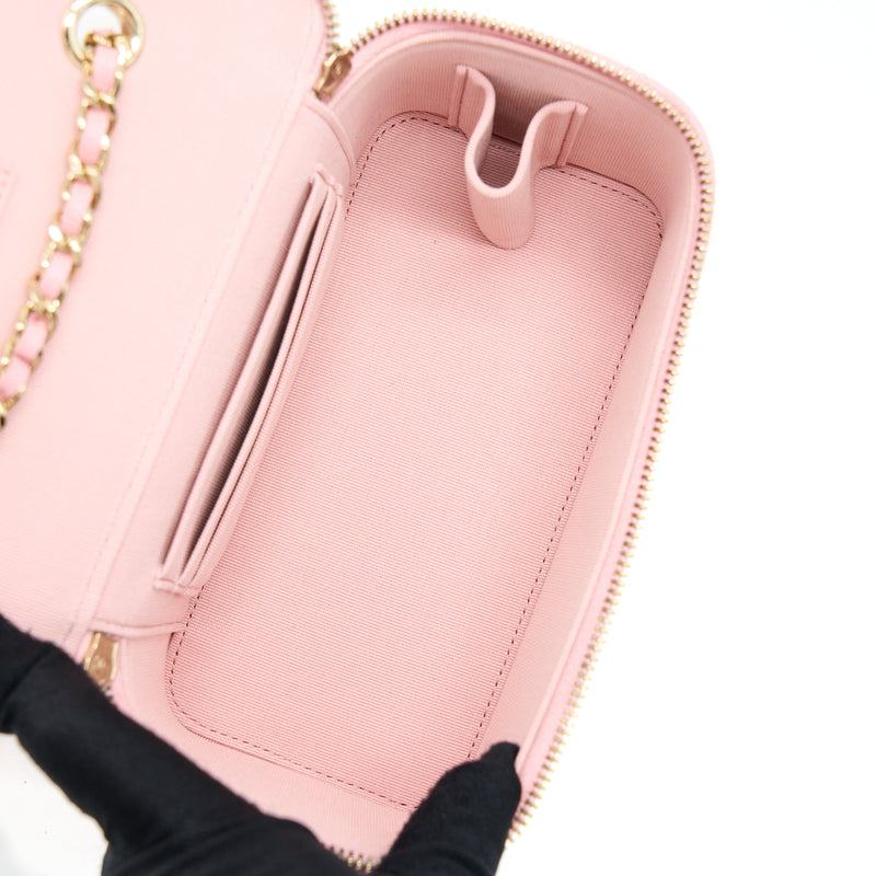Chanel 22C Long Vanity With Chain Caviar Pink LGHW