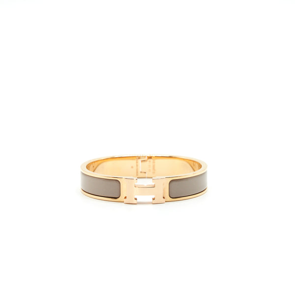 Herme Pop H bracelet Light Grey with RGHW
