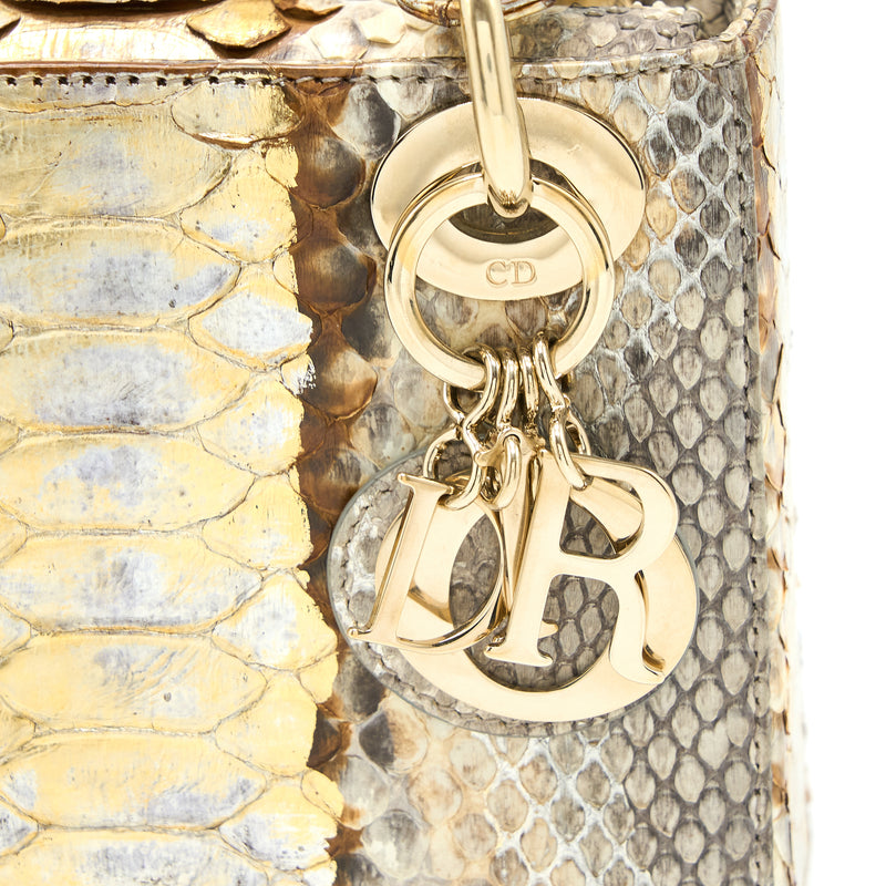 Mini lady dior on sale python