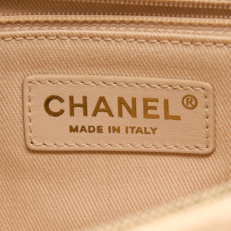 Chanel Coco Top Handle Flap Bag Caviar Beige GHW