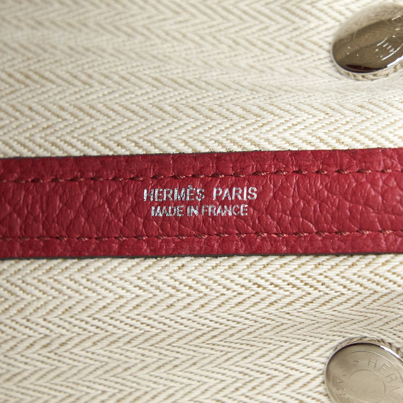 Hermes Garden Party 30 Vache Country K1 Rouge Grenat SHW Stamp U