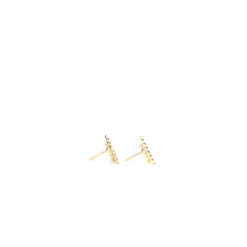 Hermes Finesse Earrings Rose Gold Diamonds