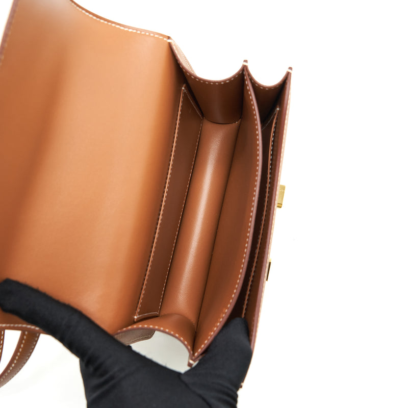 Hermes Mini Constance Epsom Gold GHW Stamp Z