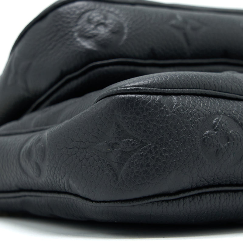 Louis Vuitton Multi Pochette Accessories Monogram Empriented Black GHW (New Version)