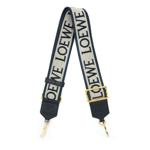 Loewe Anagram Strap Calfskin Jacquard Navy/Black GHW