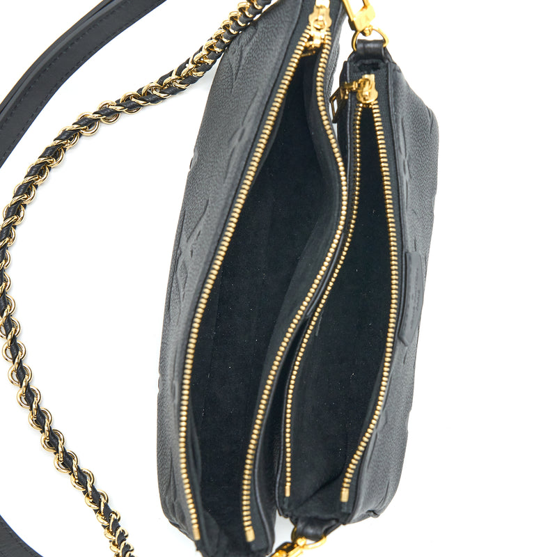 Louis Vuitton Multi Pochette Accessories Monogram Empriented Black GHW (New Version)