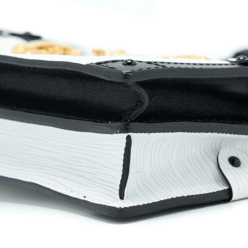 Louis Vuitton Trunk Clutch Epi Black/White GHW
