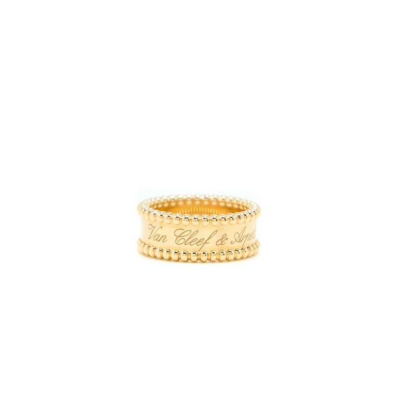 Van Cleef & Arpels Size 53 Perlee Signature Ring Yellow Gold