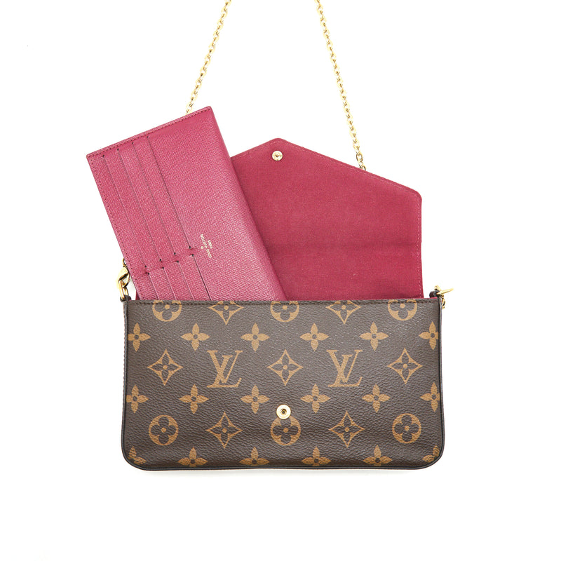 Louis Vuitton Felicie Pochette (Zipped pocket lost)