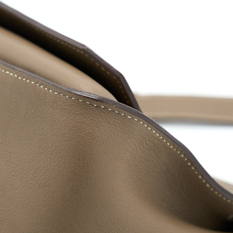 Hermes Jypsiere 28 Swift Etoupe SHW Stamp Square P