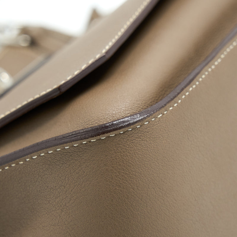 Hermes Jypsiere 28 Swift Etoupe SHW Stamp Square P