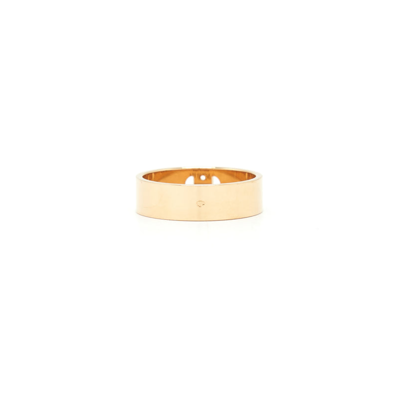 Hermes size54 H D'ancre Ring Small Model Rose Gold
