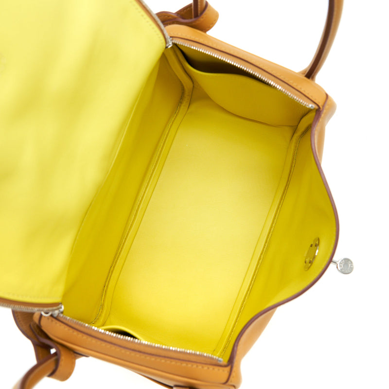 Hermes Lindy 26 Swift Sesame/Lime SHW Stamp Z