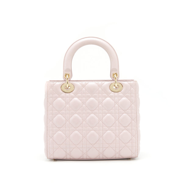 DIor Lady Dior Lambskin Light Pink LGHW