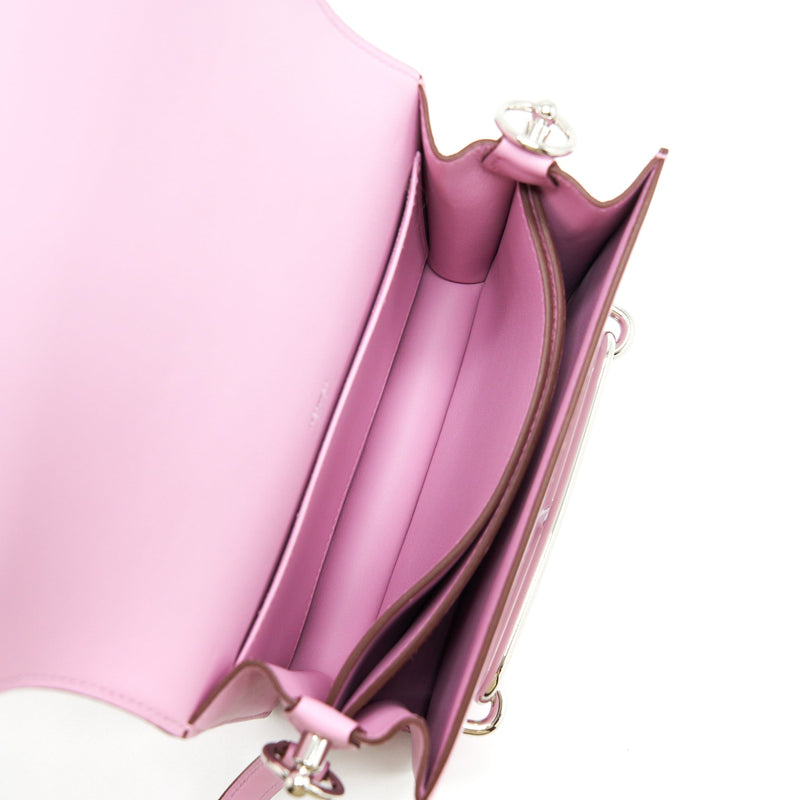 Hermes Mini Roulis Swift Mauve Sylvestre SHW Stamp U