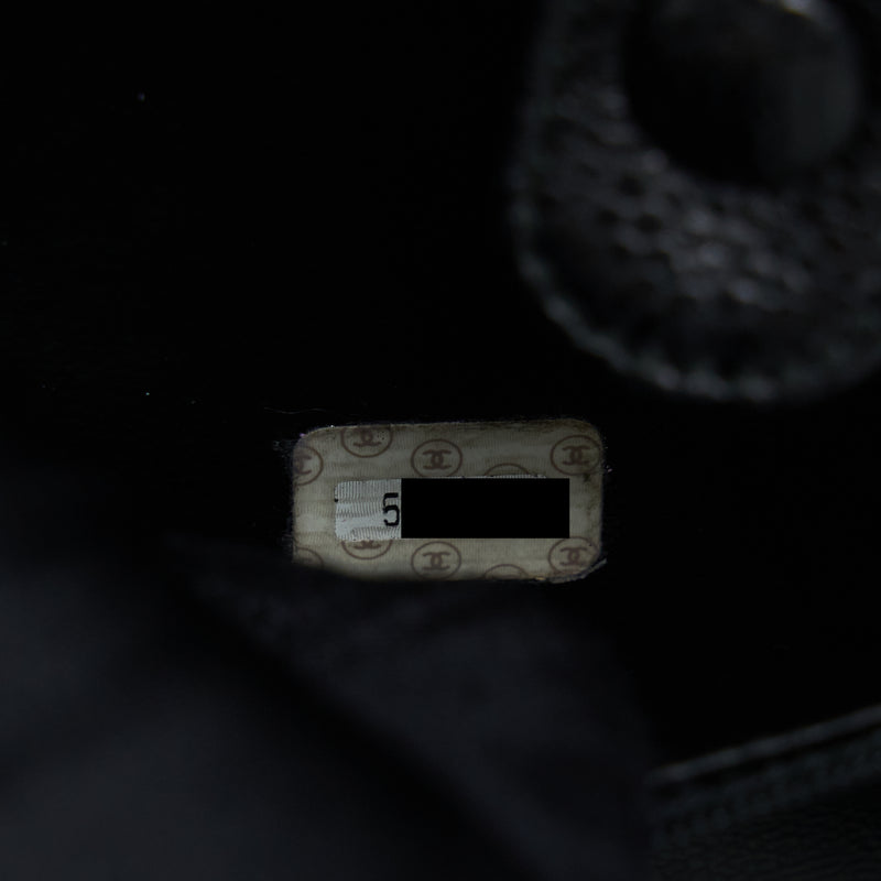 Chanel Vintage CC Logo Vanity Caviar Black GHW