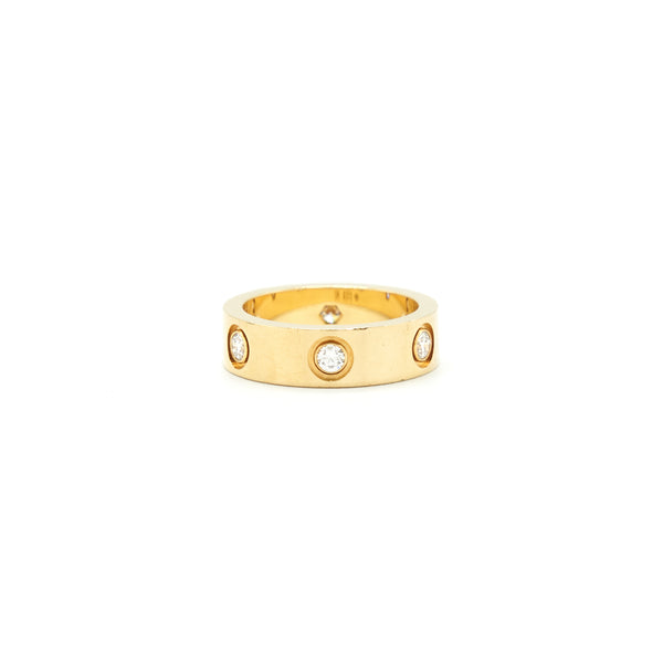 Cartier size51 Love Ring Yellow Gold 8 Diamonds