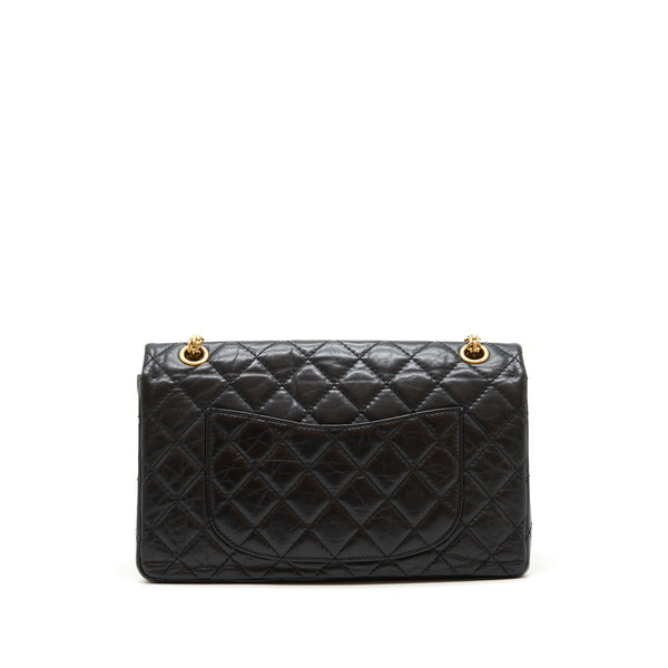 Chanel 2.55 226 Reissue Double Flap Bag Calfskin Black GHW