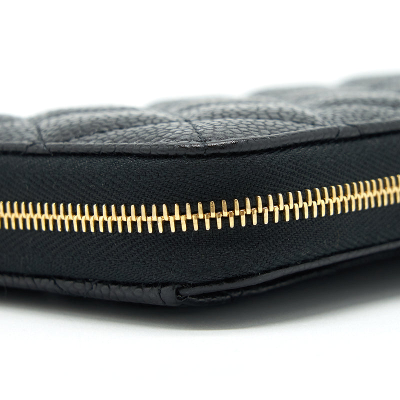 Chanel Zippy Long Wallet Caviar Black GHW