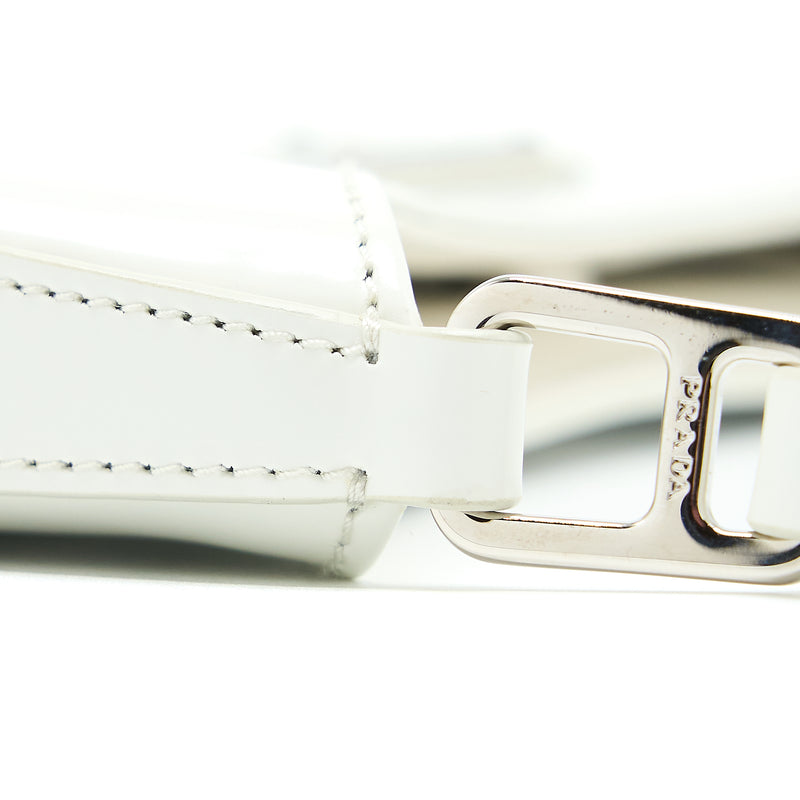 Prada Cleo Bag Calfskin White SHW