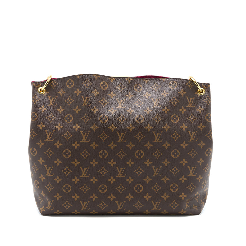Louis Vuitton - Authenticated Graceful Handbag - Cloth Brown for Women, Never Worn