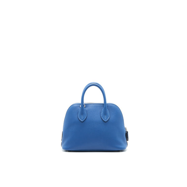 Hermes Mini Bolide Evercolour Blue with SHW Stamp C