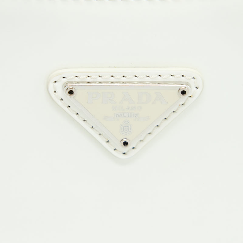 Prada Cleo Bag Calfskin White SHW