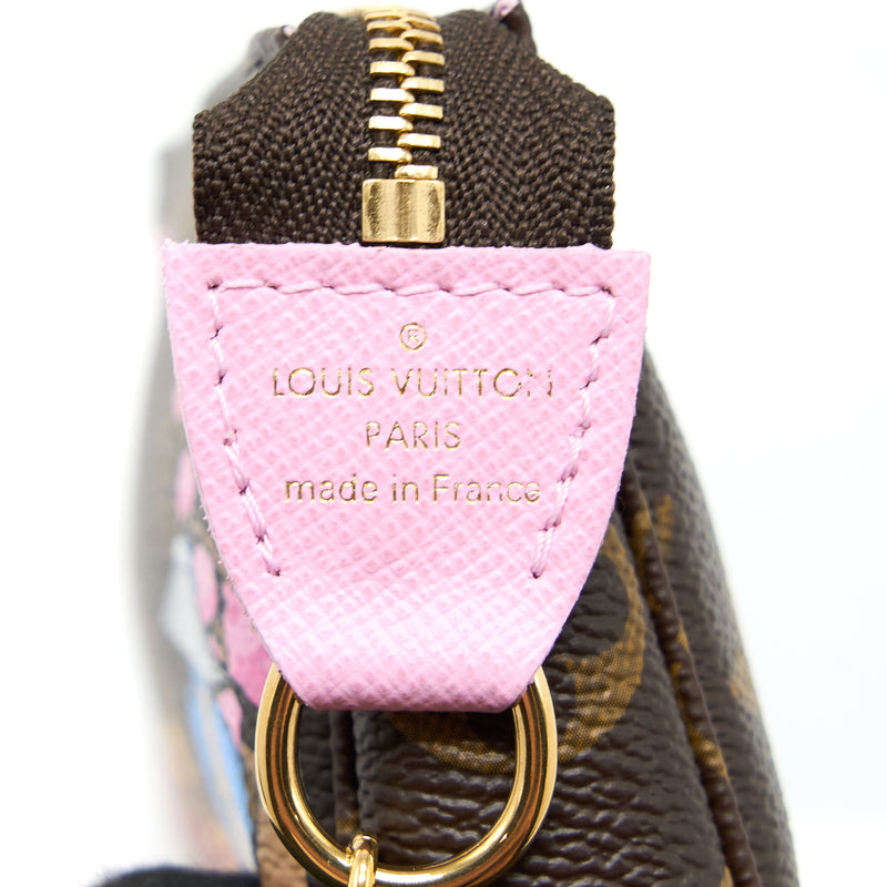 Louis Vuitton Pink Monogram Empreinte Leather Mini Pochette Accessories Louis  Vuitton