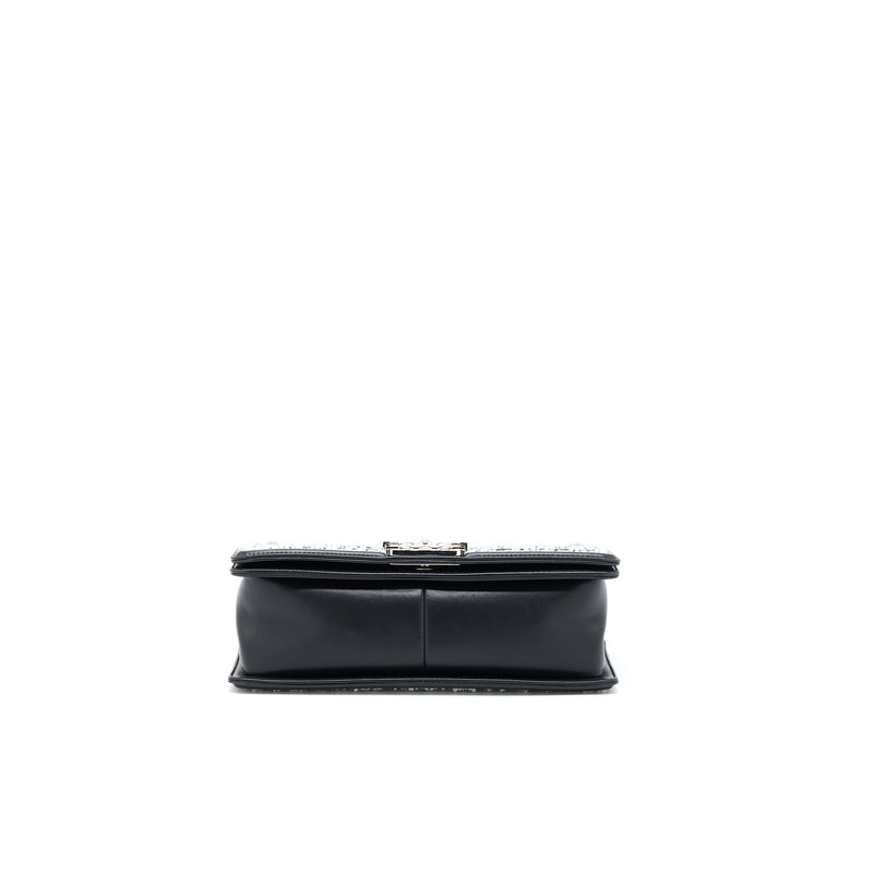 Chanel Medium Boy Bag Limited Lambskin Black/White SHW