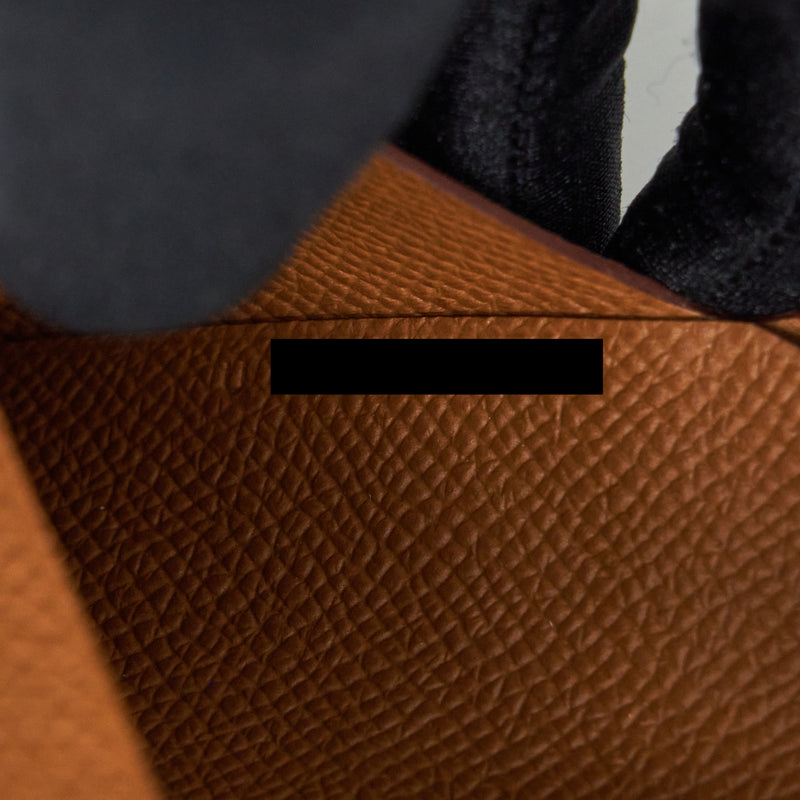 Hermes Calvi Duo Epsom Gold Stamp U
