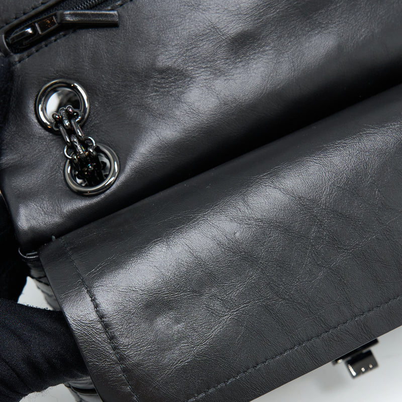 Chanel | Aged Calfskin So Black Boy Bag | Medium