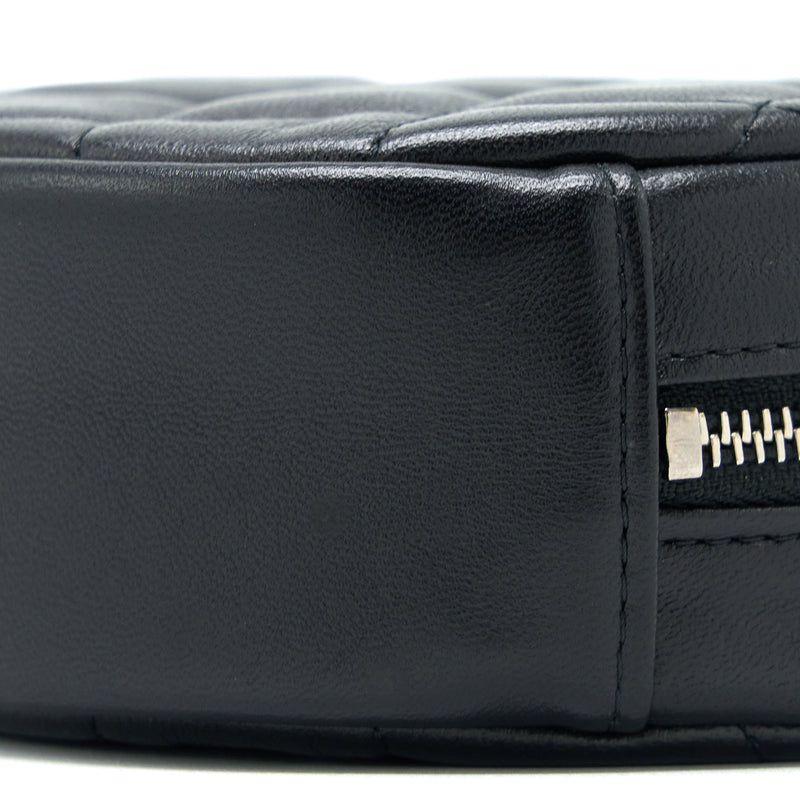 Chanel Round Clutch With Chain Lambskin Black SHW
