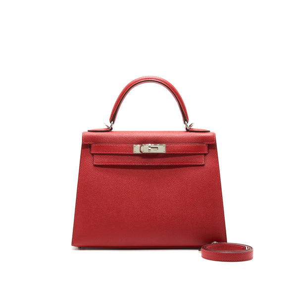 Hermes Kelly 28 Q5 Rouge Casaque SHW Stamp T
