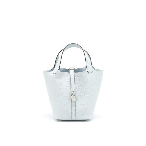 Hermes picotin 18 Lock Bag Blue pale SHW stamp Z