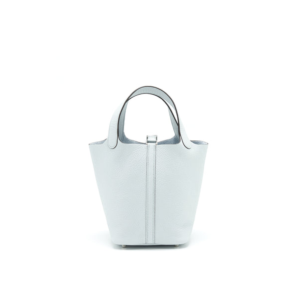 Hermes picotin 18 Lock Bag Blue pale SHW stamp Z