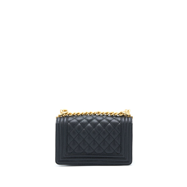 Chanel Small Boy Bag Caviar Black GHW