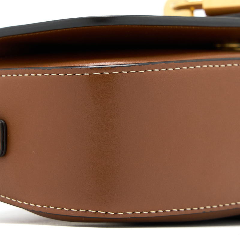 Celine Clutch On Strap Calfskin Tan GHW