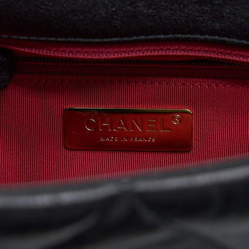 Chanel Medium 19 Bag Goatskin Black Multicolour Hardware