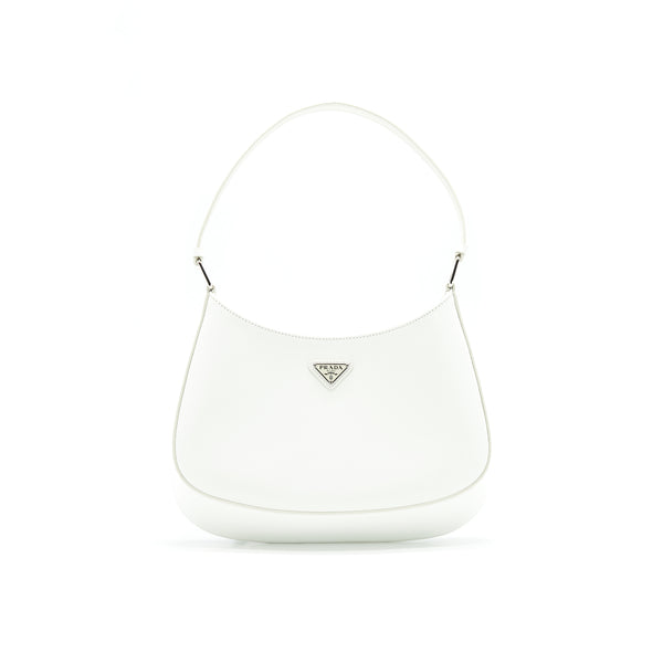 PRADA Cleo Bag in White SHW