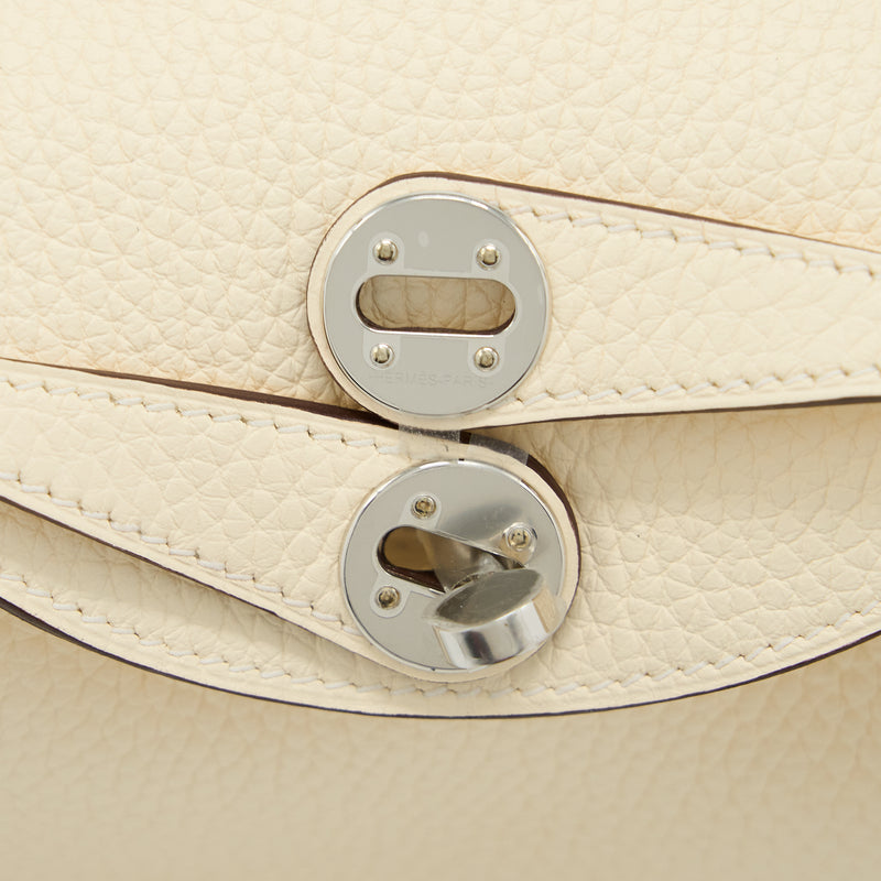 Hermes Mini Lindy Clemence Nata Multicolour Strap SHW Stamp U