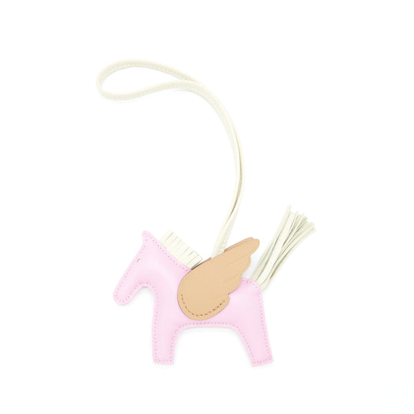 Hermes Rodeo Pegase PM Bag Charm Mauve Sylve/Craie/Chai