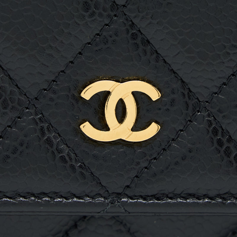 Chanel Classic Wallet On Chain Caviar Black GHW