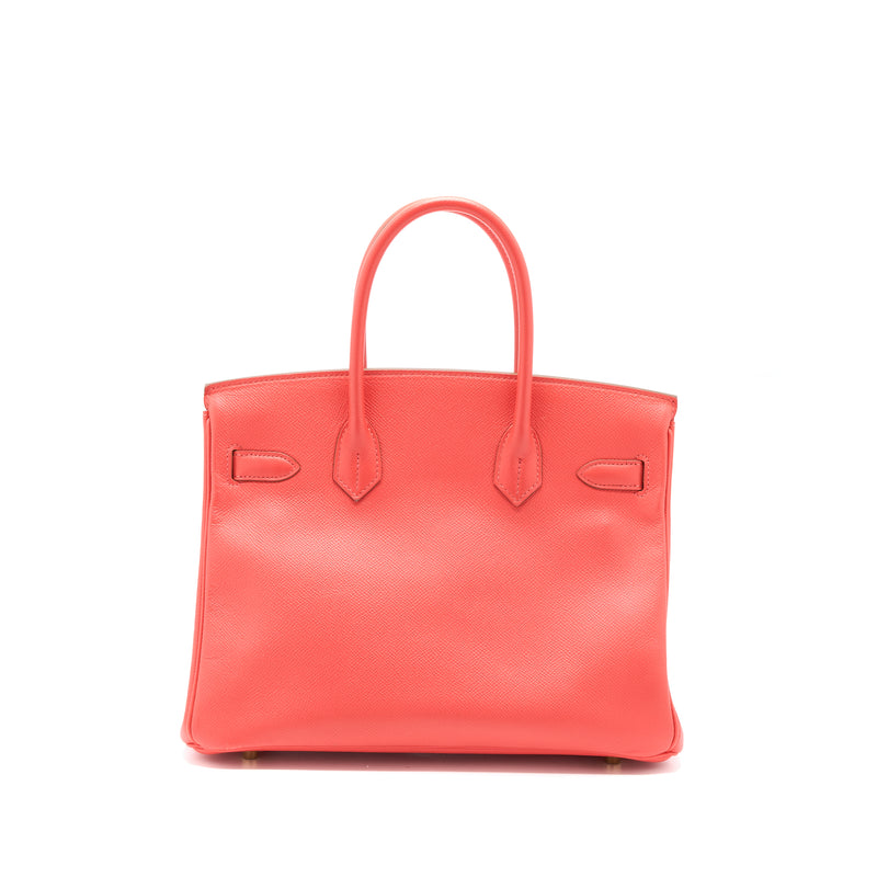 Hermes Birkin 30 Epsom T5 Rose Jaipur GHW Stamp T
