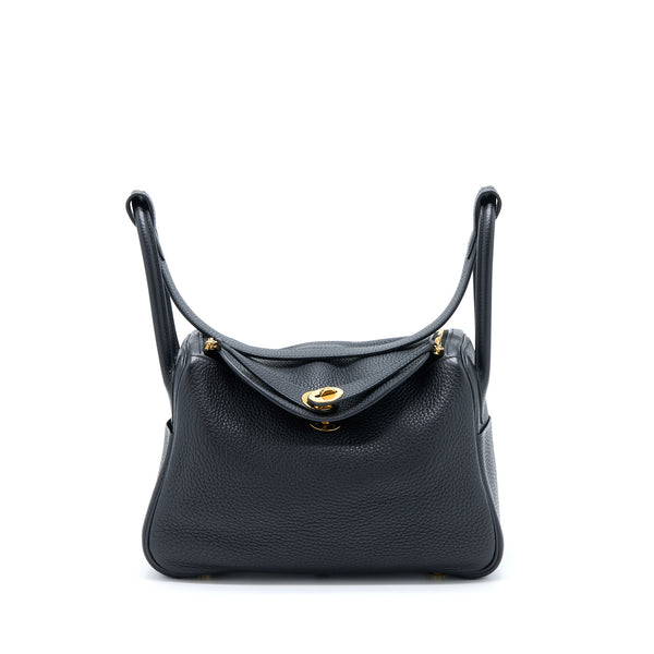 Hermes Lindy 26 Clemence Black GHW Stamp D