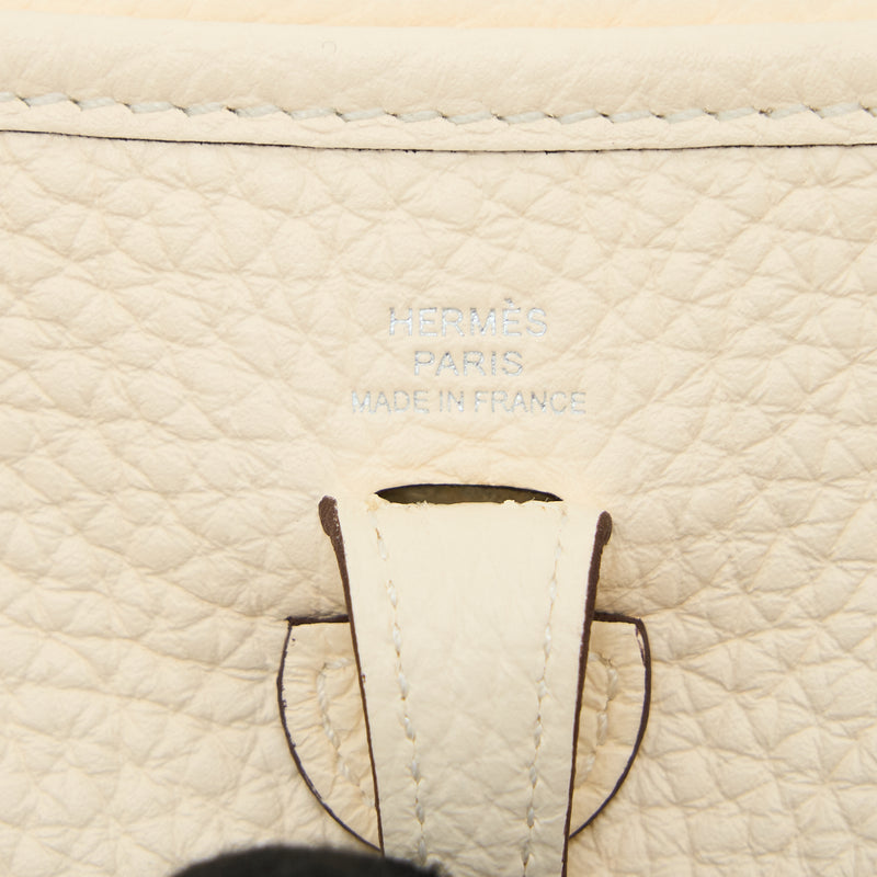 Hermes Mini Evelyne Clemence Nata SHW Stamp U