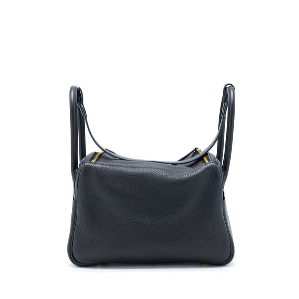 Hermes Lindy 26 Clemence Black GHW Stamp D